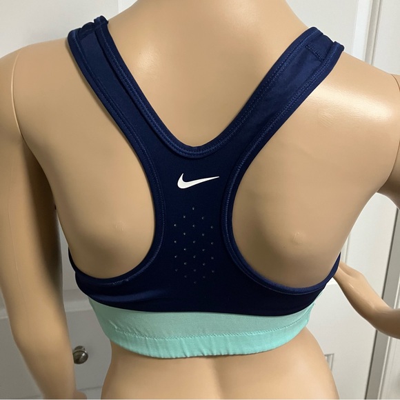 Nike | Just do it Dri-Fit blue sport bra - Picture 2 of 10